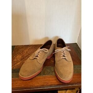 Dexter Faux Suede Lace Up Taupe Rubber Soled Shoes?  Men’s size 9